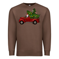 Chestnut Christmas Farm Truck With Baby Sheep Premium Sweatshirt - RanaPortraitStore