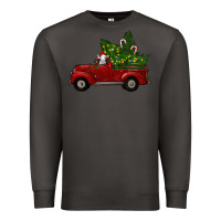 Smoke Christmas Farm Truck With Baby Sheep Premium Sweatshirt - RanaPortraitStore