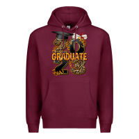 Burgundy 2023 graduate leopard Premium Hoodie - AdoDesignShop