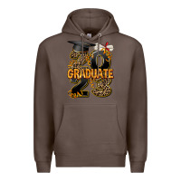 Coffee 2023 graduate leopard Premium Hoodie - AdoDesignShop
