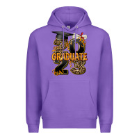 Purple 2023 graduate leopard Premium Hoodie - AdoDesignShop