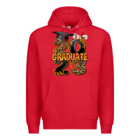Red 2023 graduate leopard Premium Hoodie - AdoDesignShop