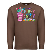 Chestnut some bunny needs coffee with gnomes Premium Sweatshirt - Zillion Design Studio
