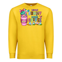 Lemon some bunny needs coffee with gnomes Premium Sweatshirt - Zillion Design Studio
