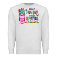 Oatmeal Heather some bunny needs coffee with gnomes Premium Sweatshirt - Zillion Design Studio