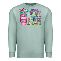 Seafoam some bunny needs coffee with gnomes Premium Sweatshirt - Zillion Design Studio