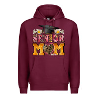 Burgundy senior mom 2023 Premium Hoodie - AdoDesignShop