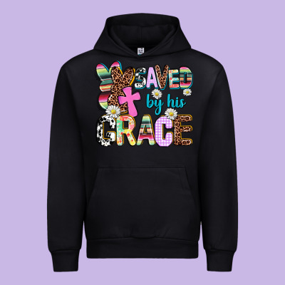 Saved By His Grace Urban Hoodie Designed By Adodesignshop