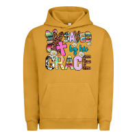 Pigment Peanut Butter saved by his grace Urban Hoodie - AdoDesignShop