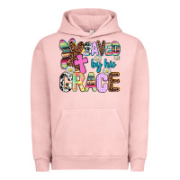 Pigment Salmon saved by his grace Urban Hoodie - AdoDesignShop