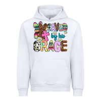 White saved by his grace Urban Hoodie - AdoDesignShop