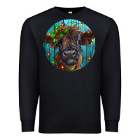 Black Calf Christmas Premium Sweatshirt - RanaPortraitStore