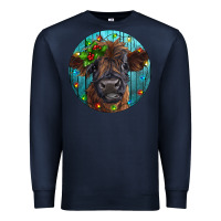 Navy Calf Christmas Premium Sweatshirt - RanaPortraitStore