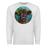 Oatmeal Heather Calf Christmas Premium Sweatshirt - RanaPortraitStore