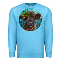 Ocean Blue Calf Christmas Premium Sweatshirt - RanaPortraitStore