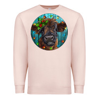 Pale Pink Calf Christmas Premium Sweatshirt - RanaPortraitStore