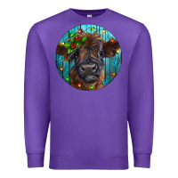 Purple Calf Christmas Premium Sweatshirt - RanaPortraitStore
