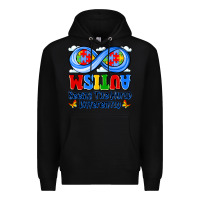 Black autism infinity seeing the world differently Premium Hoodie - JahusDesignShop