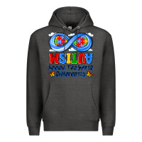 Charcoal Heather autism infinity seeing the world differently Premium Hoodie - JahusDesignShop