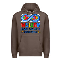 Coffee autism infinity seeing the world differently Premium Hoodie - JahusDesignShop