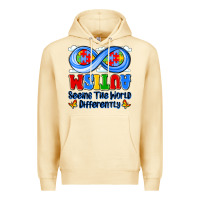 Pina Colada autism infinity seeing the world differently Premium Hoodie - JahusDesignShop