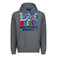 Rock autism infinity seeing the world differently Premium Hoodie - JahusDesignShop
