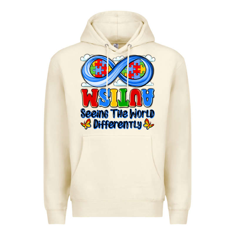 Autism Infinity Seeing The World Differently Premium Hoodie by JahusDesignShop | Teevron