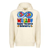 Sandshell autism infinity seeing the world differently Premium Hoodie - JahusDesignShop