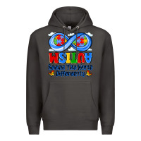 Smoke autism infinity seeing the world differently Premium Hoodie - JahusDesignShop
