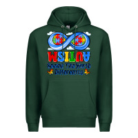 Sports Green autism infinity seeing the world differently Premium Hoodie - JahusDesignShop