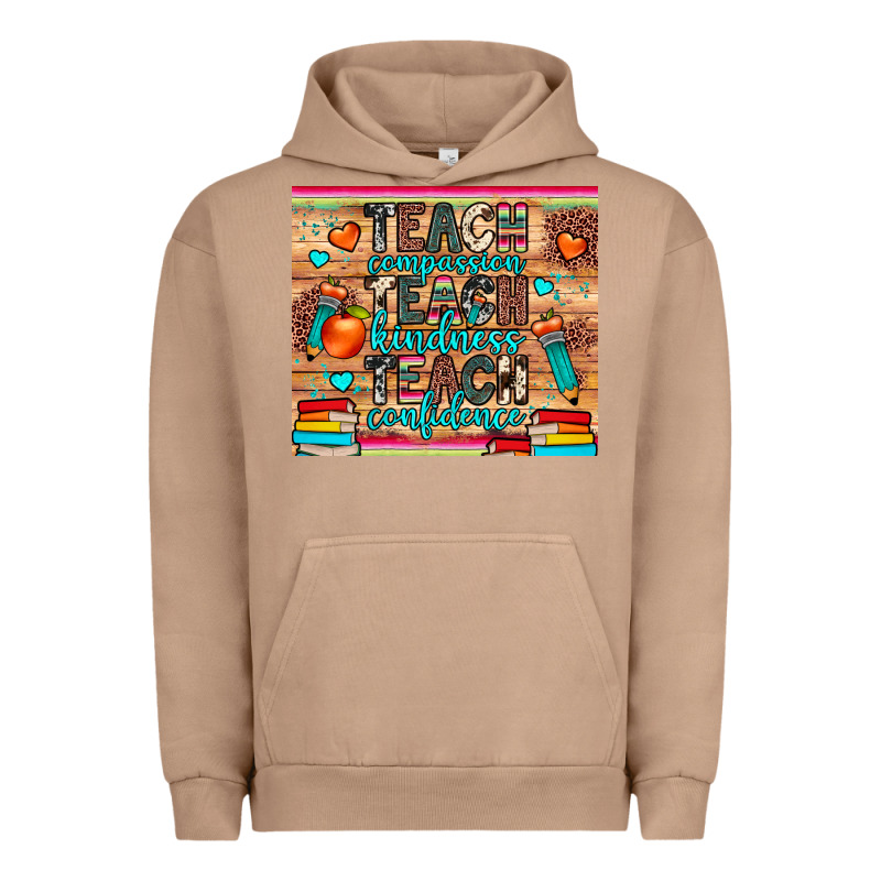 Teach Compassion Kindness Confidence Urban Hoodie by JahusDesignShop | Teevron
