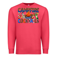 Cardinal campfire and cocktails Premium Sweatshirt - texasbilliewilder