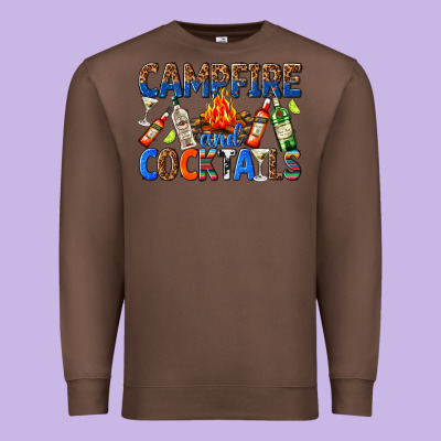 Premium Sweatshirt campfire and cocktails