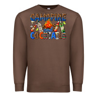 Chestnut campfire and cocktails Premium Sweatshirt - texasbilliewilder