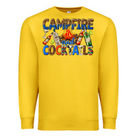 Lemon campfire and cocktails Premium Sweatshirt - texasbilliewilder