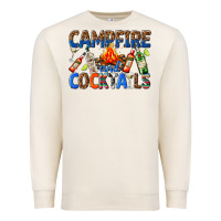 Sandshell campfire and cocktails Premium Sweatshirt - texasbilliewilder