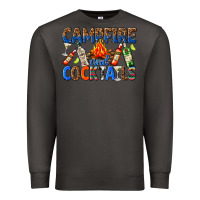 Smoke campfire and cocktails Premium Sweatshirt - texasbilliewilder