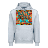 Heather Grey only the brave teach Urban Hoodie - JahusDesignShop