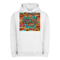 Pigment Lunar Rock only the brave teach Urban Hoodie - JahusDesignShop