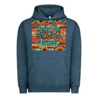 Pigment Midnight Navy only the brave teach Urban Hoodie - JahusDesignShop
