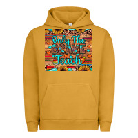 Pigment Peanut Butter only the brave teach Urban Hoodie - JahusDesignShop