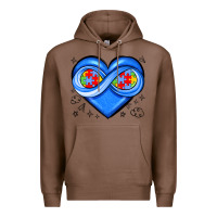 Chestnut infinity heart autism awareness Premium Hoodie - JahusDesignShop
