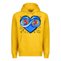 Lemon infinity heart autism awareness Premium Hoodie - JahusDesignShop