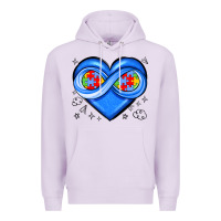 Lilac infinity heart autism awareness Premium Hoodie - JahusDesignShop