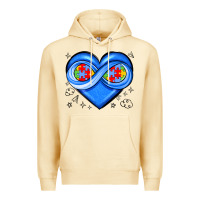 Pina Colada infinity heart autism awareness Premium Hoodie - JahusDesignShop