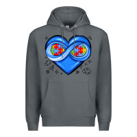 Rock infinity heart autism awareness Premium Hoodie - JahusDesignShop