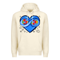 Sandshell infinity heart autism awareness Premium Hoodie - JahusDesignShop