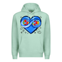 Seafoam infinity heart autism awareness Premium Hoodie - JahusDesignShop