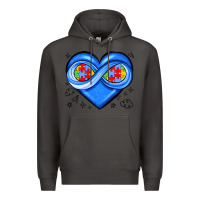 Smoke infinity heart autism awareness Premium Hoodie - JahusDesignShop
