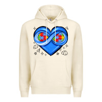 Tofu infinity heart autism awareness Premium Hoodie - JahusDesignShop